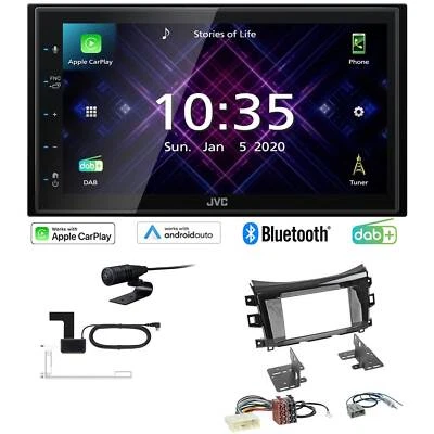 JVC Autoradio Apple CarPlay DAB+ für Nissan NP300 Navara Pick-up ab 2016 piano - Bild 1 von 4