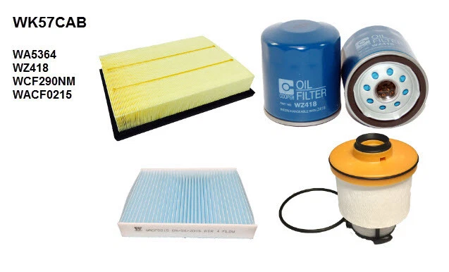 KIT DE SERVIÇO DE FILTRO WESFIL PARA TOYOTA HILUX N80 GUN123 GUN126 GUN136 2.8L 1GDFTV - Imagem 1 de 1