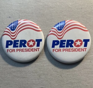 1992 Independent Ross Perot Buttons. (2) - Bild 1 von 2