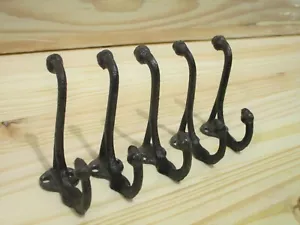 5 RUSTIKALE MANTELHAKEN MÜTZE EINGANG HALLE BAUM SCHLÜSSEL AUFBEWAHRUNG Hardware GUSSEISEN - Bild 1 von 7