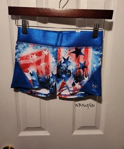 Justice Red White and Blue Shorts size 10 - Picture 1 of 4