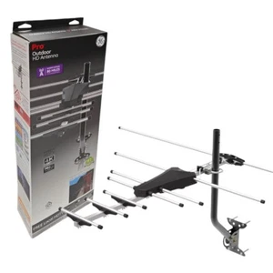 GE Pro Aussenbereich HD TV-Antenne 80 Meilen lange Reichweite, VHF UHF 1080P UHD 4K 33685 - Bild 1 von 10