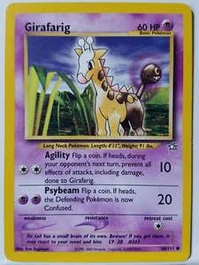Girafarig 58/111 - NM / M - Neo Genesis Pokemon Card - $2 Flat Shipping - Picture 1 of 1