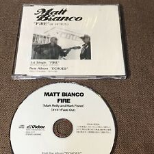 Tylko promocyjne MATT BIANCO Fire JAPAN 1-ścieżka 5" CD CD CDS-1317 z rozkładanym PS Free S&H