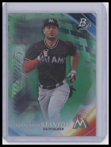 Bowman Platinum #49 2017 Giancarlo Stanton verde #/99 - Imagen 1 de 1