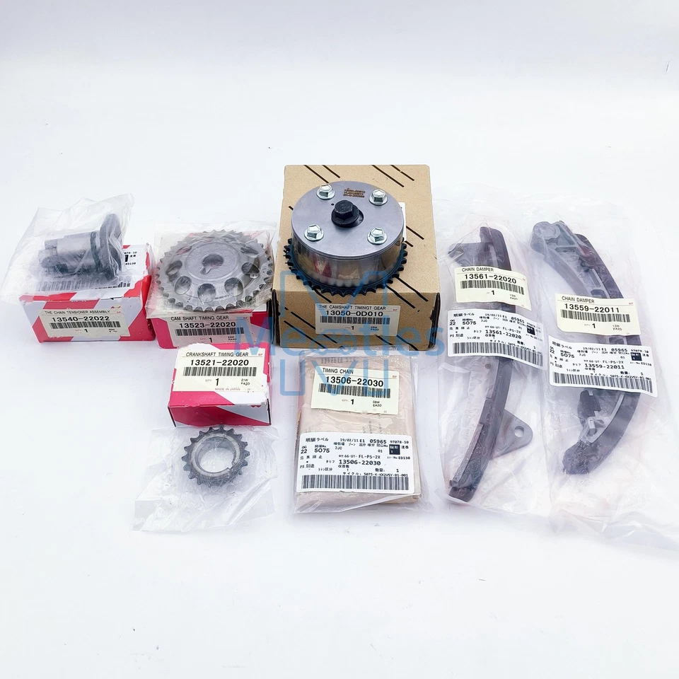 OEM 7X Timing Chain Kit Sprocket Fit For 2000-2005 TOYOTA MR2 SPYDER VVT-I 1.8L - Image 1 of 4