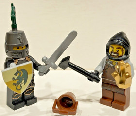 Lego Castle Dragon Knight And Blacksmith Kingdoms Set 6918  cas493 cas492.