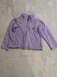 Vintage Disney Winnie The Pooh Girl Hundred Acre Zip Up Jacket Purple Size 6 Y2K - Picture 1 of 8