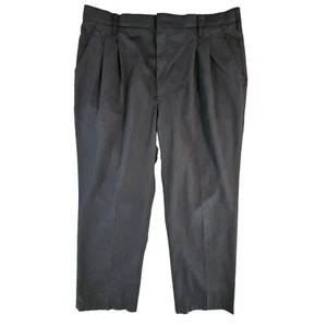 Red Kap Pants Men’s Black Pockets Size 38 Pleated Vintage Workwear Chino - Picture 1 of 7
