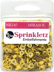Pack de 3 botones en abundancia adornos Sprinklett 12g-Mirasol BNK-147 - Imagen 1 de 2