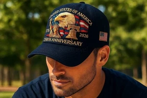 Baseballmütze bedruckt USA 250 Jahre Jubiläum sicher und bequem - Bild 1 von 31