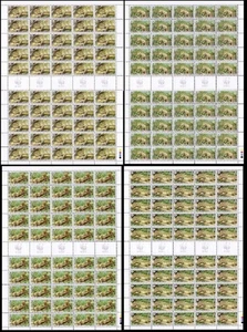 Solomon Is. WWF Prehensile-tailed Skink 4 Full Sheets 50 sets 2005 MNH - Picture 1 of 1