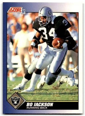 1991 Score Bo Jackson Los Angeles Raiders #100 - Image 1 of 2