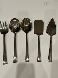 Lenox 5-teiliges Servierset Edelstahl überbacken modern Vietnam - Bild 1 von 4