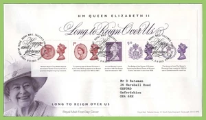 G.B. 2015 Long to Reign M/S on Royal Mail First Day Cover, Tallents House - Picture 1 of 1