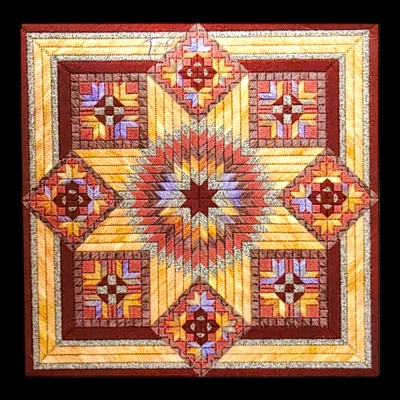 Nancy's Needle Desert Star Needlepoint Pattern - 9x9 Southwestern - Image 1 of 3