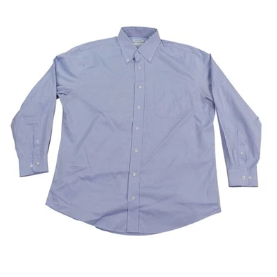 Camisa ENRO Hombre 16 32/33 Azul Manga Larga Abotonada Azul No Hierro Algodón Vestido Foto 1 de 4