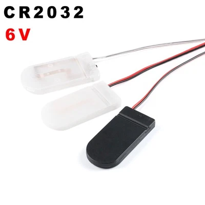 2 Cell CR2032 6V Button Coin Battery Holder Case Box With Wire/Cover/Switch - Image 1 of 4