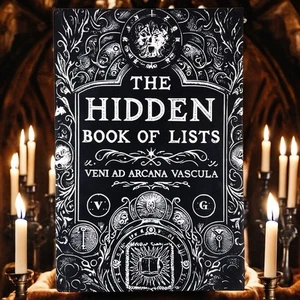 The Hidden Book of Lists Hardcover – Occult Grimoire Replica Esoteric Tome New - Picture 1 of 9