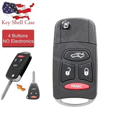 Upgrade For 2005 2006 2007 Chrysler 300 Dodge Magnum Remote Key Fob Case Shell - Image 1 of 4