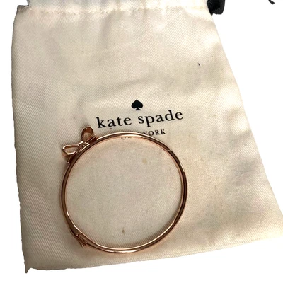 Brazalete Brazalete Brazalete Kate Spade Oro Rosa Listo Preppy Silencioso Lujo Foto 1 de 4