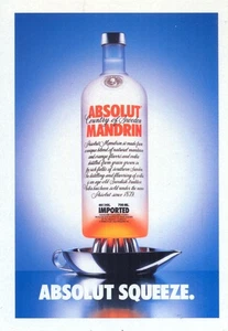 ABSOLUT  SQUEEZE 248 cartolina promocard 4364 cartoline pubblicitarie - Picture 1 of 1