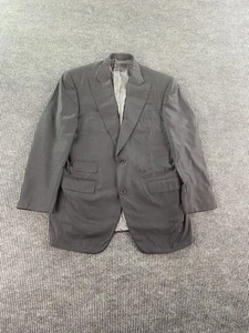 Ermenegildo Zegna Suit Jacket 46 R Gray Wool Designer Trofeo Italy Cambridge * - Picture 1 of 13