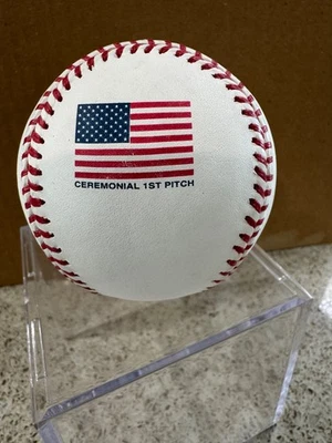 Rawlings Official 2001 World Series Baseball 1st Pitch Flag Logo - Image 1 of 4