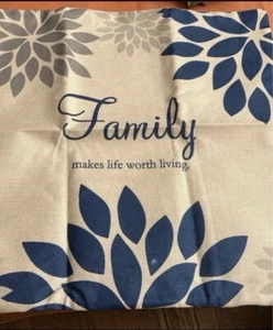 Shein Home Family Graphic pillow cover zipper pull - Picture 1 of 3