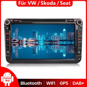 8''Autoradio 2Din Android 10 GPS Navi BT DAB+ Für GOLF 5 PASSAT POLO TIGUAN SEAT - Bild 1 von 11