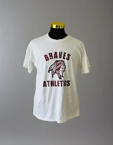 BRAVES ATHLETICS INDIAN CHIEF SIZE L T-SHIRT CHAMPIONS 2009-2010 Sport - Picture 1 of 6