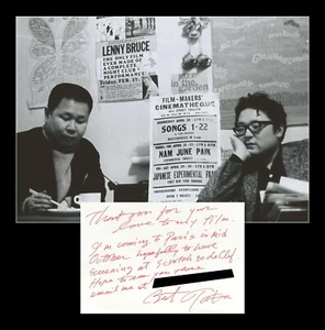 Iimura Takahiko - Japanese avant-garde filmmaker - Signed card + Photo - COA - Picture 1 of 3