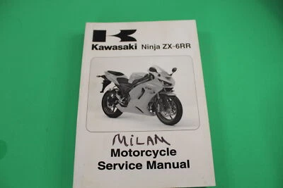NOS KAWASAKI NINJA ZX-6RR MOTORCYCLE SERVICE REPAIR MANUAL #99924-1346-01 - Image 1 of 4