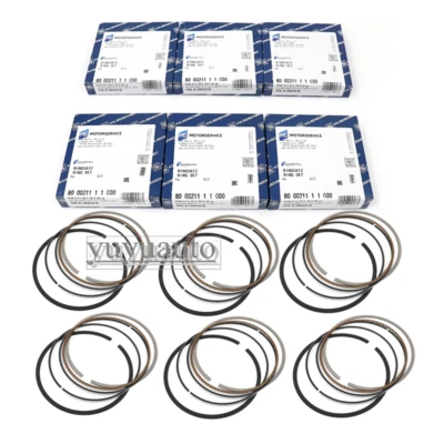KS 6x Piston Rings Set Φ84.51mm STD For 2.8L 3.2L FSI Audi  A6 A7 A8 06E198151N — 第 1/4 张图片