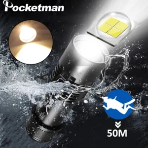 P70.2 Tauchen Taschenlampe IPX8 wasserdicht Unterwasser hell LED Taschenlampe - Bild 1 von 7