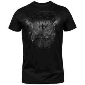 Venum Venum Devil Black on Black Logo T-Shirt Size Large MMA Fight Apparel
