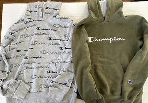 Lot of 2 Champion Boys Hoody Large 14/16 Hoodies Just in time for Hoody SZN - Picture 1 of 21