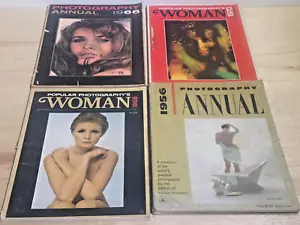 (4) Vintage Photography Annual & Popular Photography’s Woman Magazine Lot 👀List - Picture 1 of 5