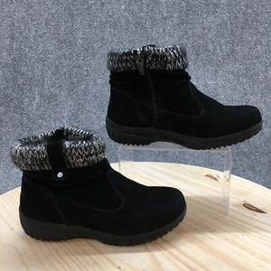 Khombu Botas Mujer 7 Laura Suéter Botines Cuero Negro Cremallera Lateral - Imagen 1 de 16