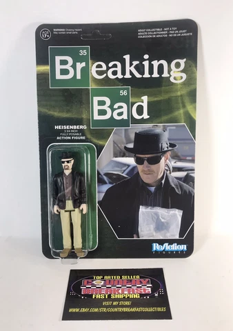 Breaking Bad Heisenberg ReAction Figure Funko UnPunched Card 3 3/4” - New! Cover