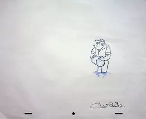 Lápiz de animación Fangface 1978 firmado por producción Colin White RUBY SPEARS #WC - Imagen 1 de 3