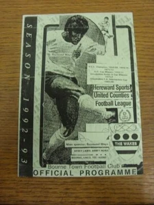 17/10/1992 Bourne Town v Potton United [United Counties League Cup] (4 pages, fo - Picture 1 of 1