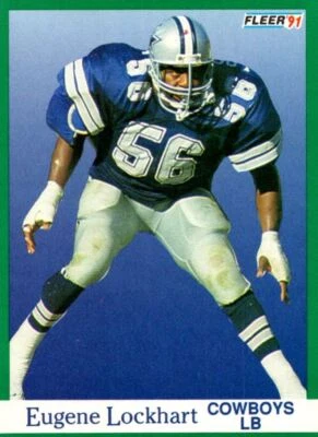1991 Fleer Eugene Lockhart Dallas Cowboys #233 - Image 1 of 2