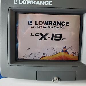 Lowrance LCX-19C Fish Finder Sonar & Mapping GPS w/ Cover & Mounting Bracket 