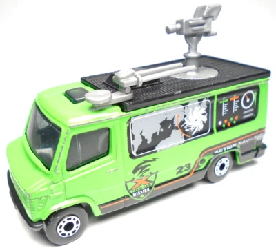 Camión Matchbox TV 2000 camión de noticias radar de acción Xtreme verde 1:64 diecast 2 7/8" camión Foto 1 de 4