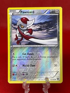 Pokémon TCG Pawniard XY Base Set 81/146 Reverse Holo Karte 2014 Englisch LP - Bild 1 von 2