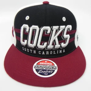 SOUTH CAROLINA GAMECOCKS NCAA USC 3-TONE VINTAGE SNAPBACK ZEPHYR CAP HAT NEW! - Picture 1 of 10