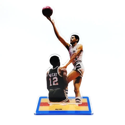 George Gervin ICEMAN Figure - #44 San Antonio Spurs The Iceman With Finger Roll Cover