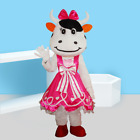 Halloween Cow Mascot Costume Cosplay Adult Party Fancy Dress Cartoon Set