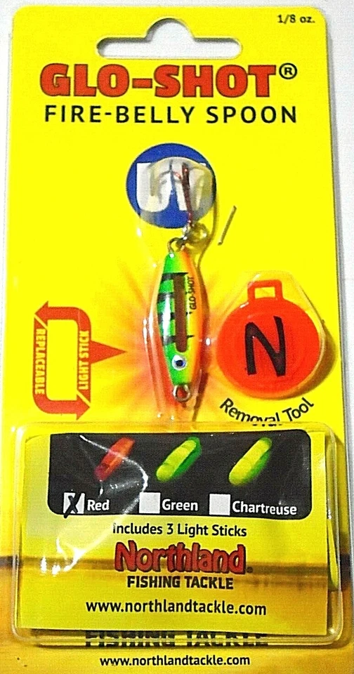Cucharas Northland Tackle 1/8 Glo-Shot Fire-Belly (UV Firetiger) Foto 1 de 1